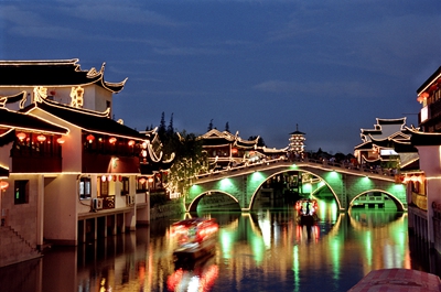 七宝古镇夜景
